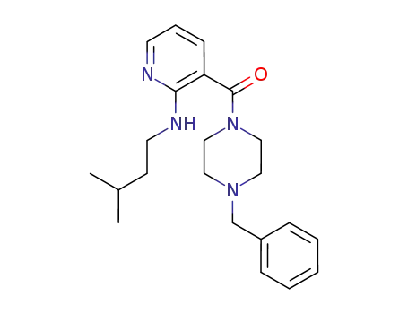 (4-benzylpiperazin-1-yl)-[2-(3-methyl-butylamino)pyridin-3-yl] methanone