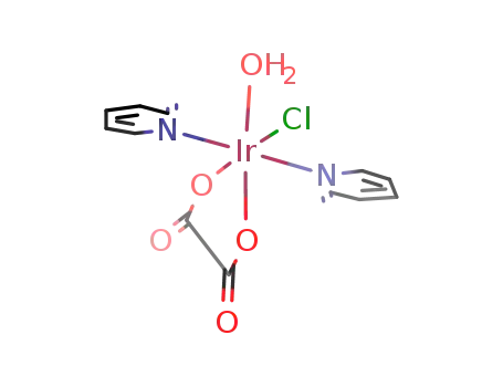 trans-oxalatochloro aquo dipyridine iridium(III)